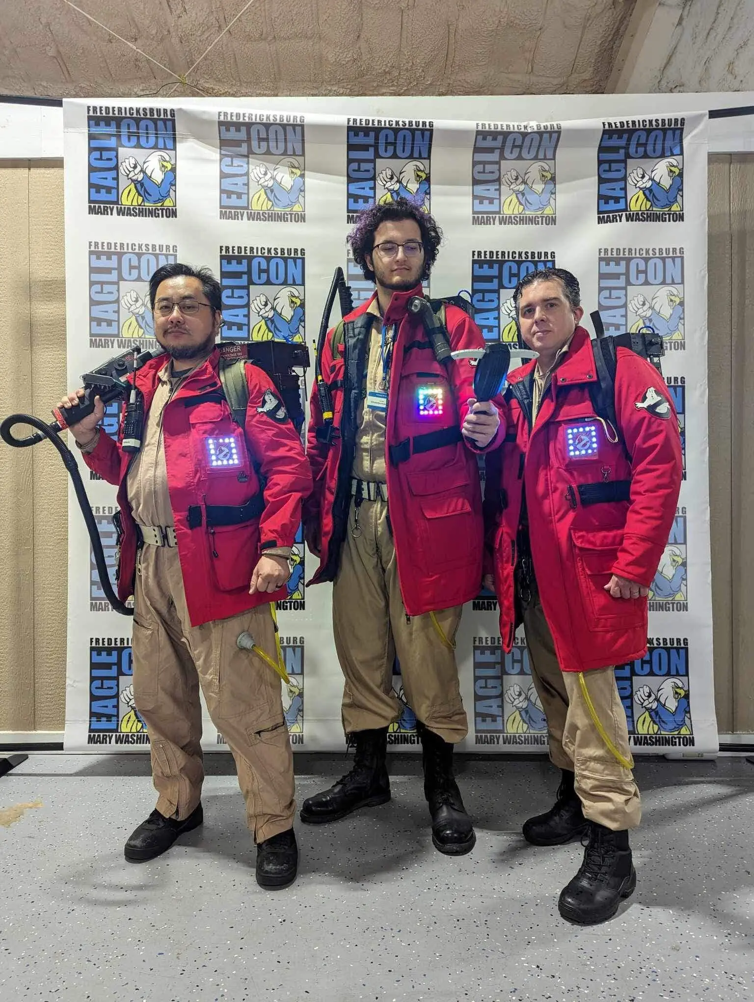 Ghostbusters Virginia convention booth showcasing regional divisions